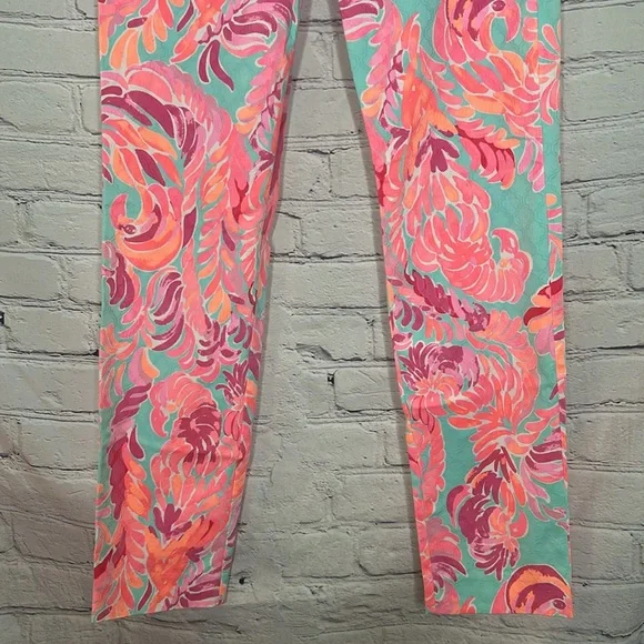 Lilly Pulitzer Straight Leg Pants Size 6 Excellent Condition - Picture 4 of 10
